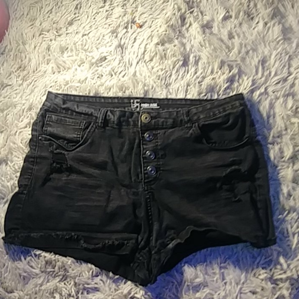 Size 17 high rise jean shorts